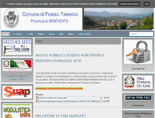 Tablet Screenshot of comune.frassotelesino.bn.it